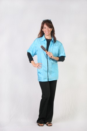 Turquoise Barber Nail Tech Jacket